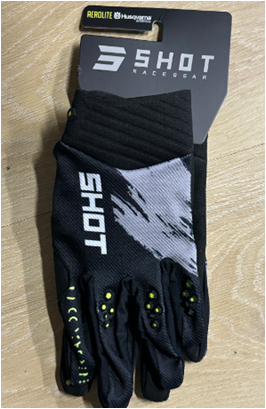 Мотоперчатки Shot Lite Черный/Белый Размер L