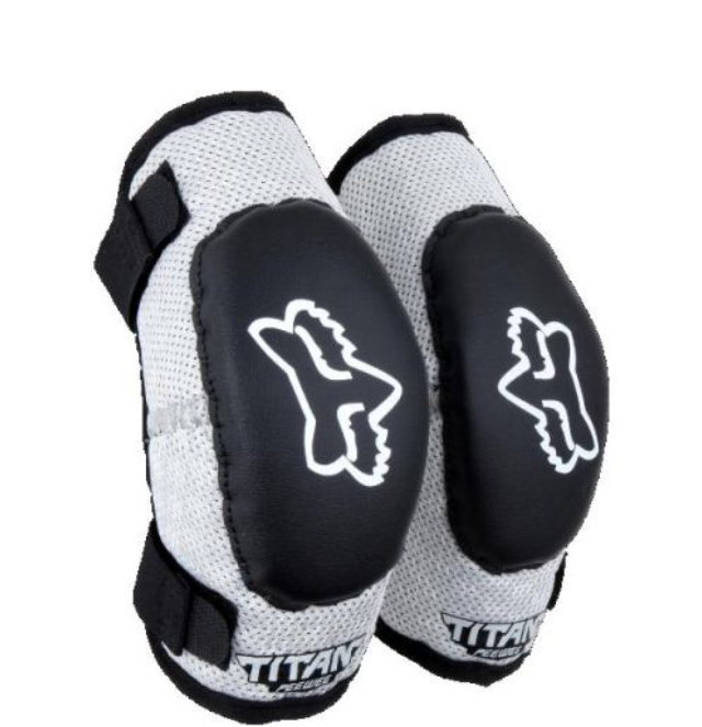 Налокотники подростковые Fox Titan Elbow Youth Guard Black/Silver (08039-464-OS)