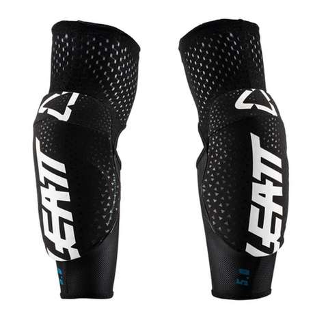 Налокотники подростковые Leatt 3DF 5.0 Elbow Guard Junior White/Black, OS, 2021 (5019410150)