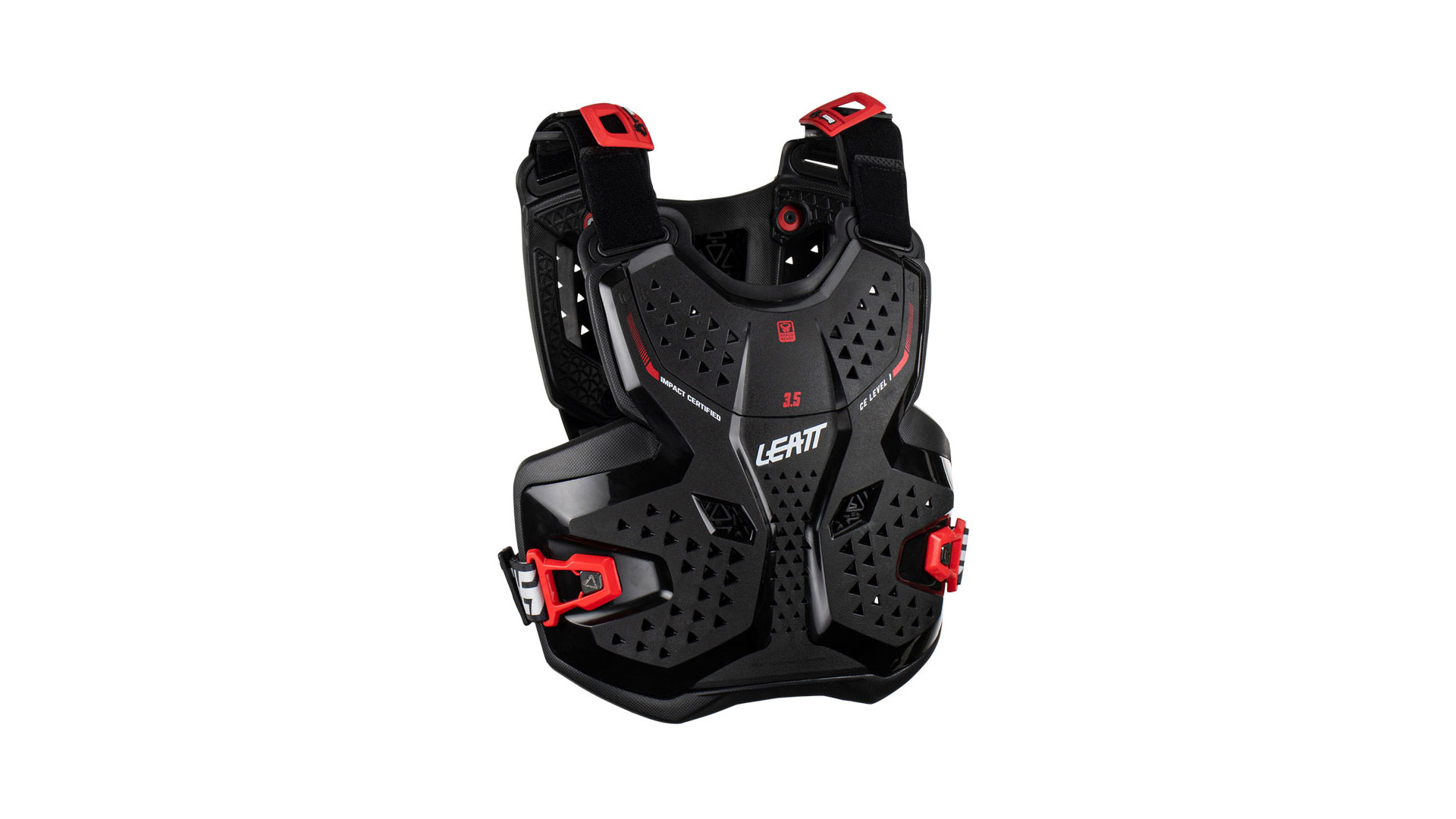 Защита панцирь подростковый Leatt Chest Protector 3.5 Junior (Black/Red, L/XL, 2024 (5023051000))