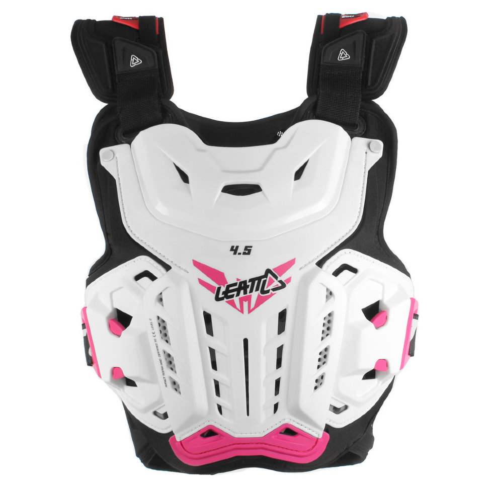 Защита панцирь Leatt Chest Protector 4.5 белая / розовая Jacki (5016300100)