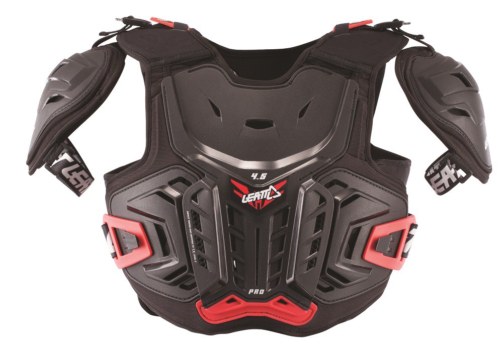 Защита панцирь подростковый Leatt Chest Protector 4.5 Junior (Black/Red, S/M, 2022 (5017120115))