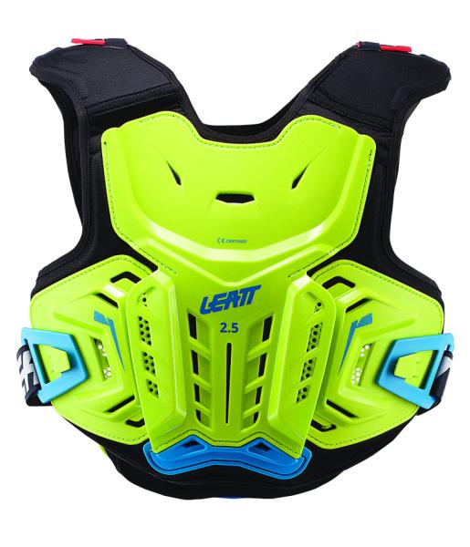 Защита панцирь подростковый Leatt Chest Protector 2.5 Junior (Lime/Blue, L/XL, 2021 (5017120143))