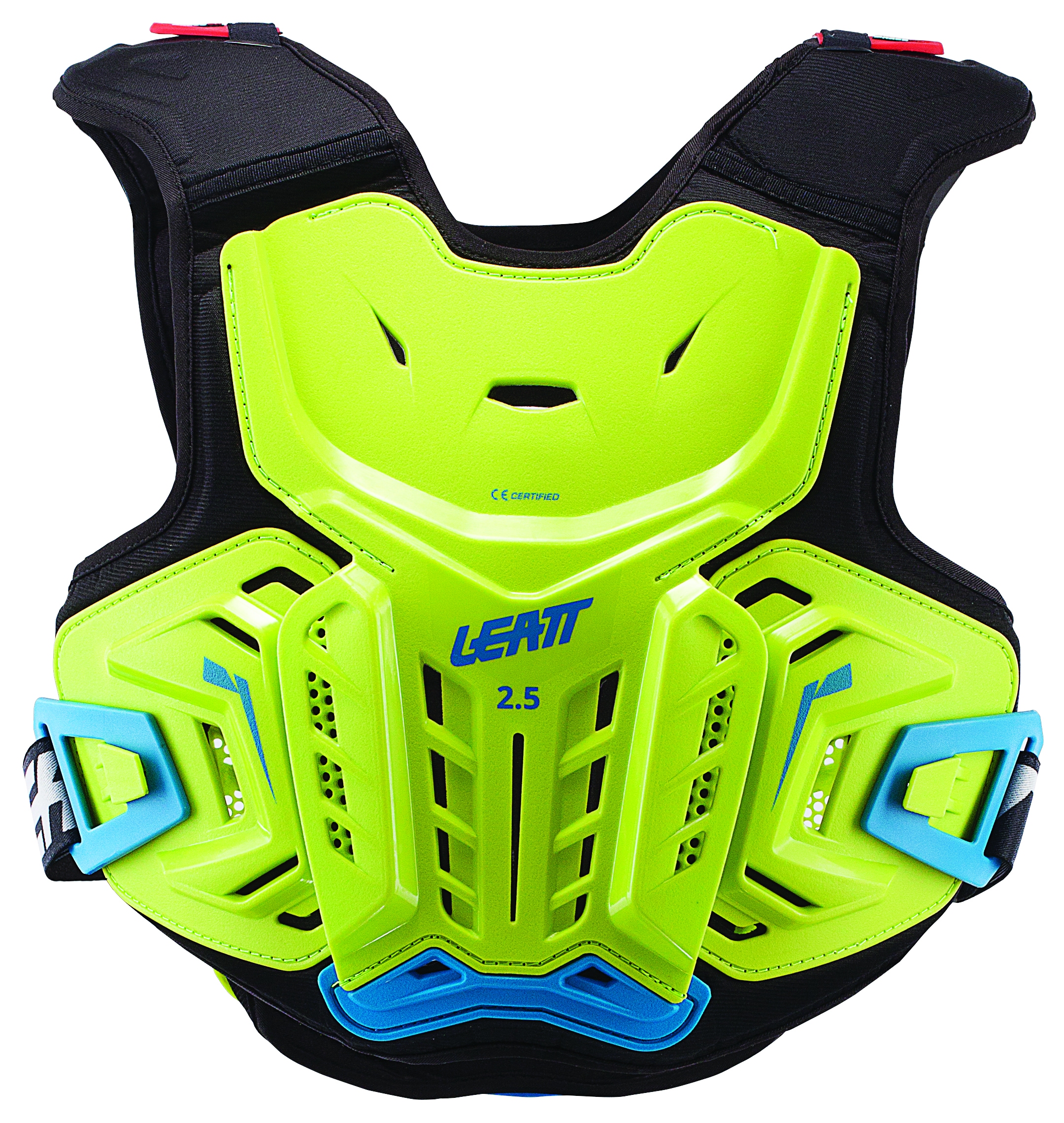 Защита панцирь подростковый Leatt Chest Protector 2.5 Junior Lime/Blue L/XL (147-159) (5017120143)