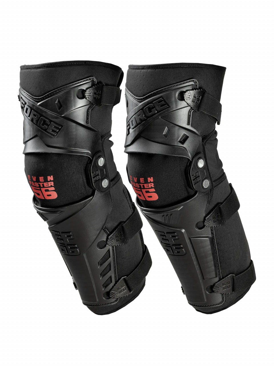 Наколенники Force размер M-L (Черный/Красный)