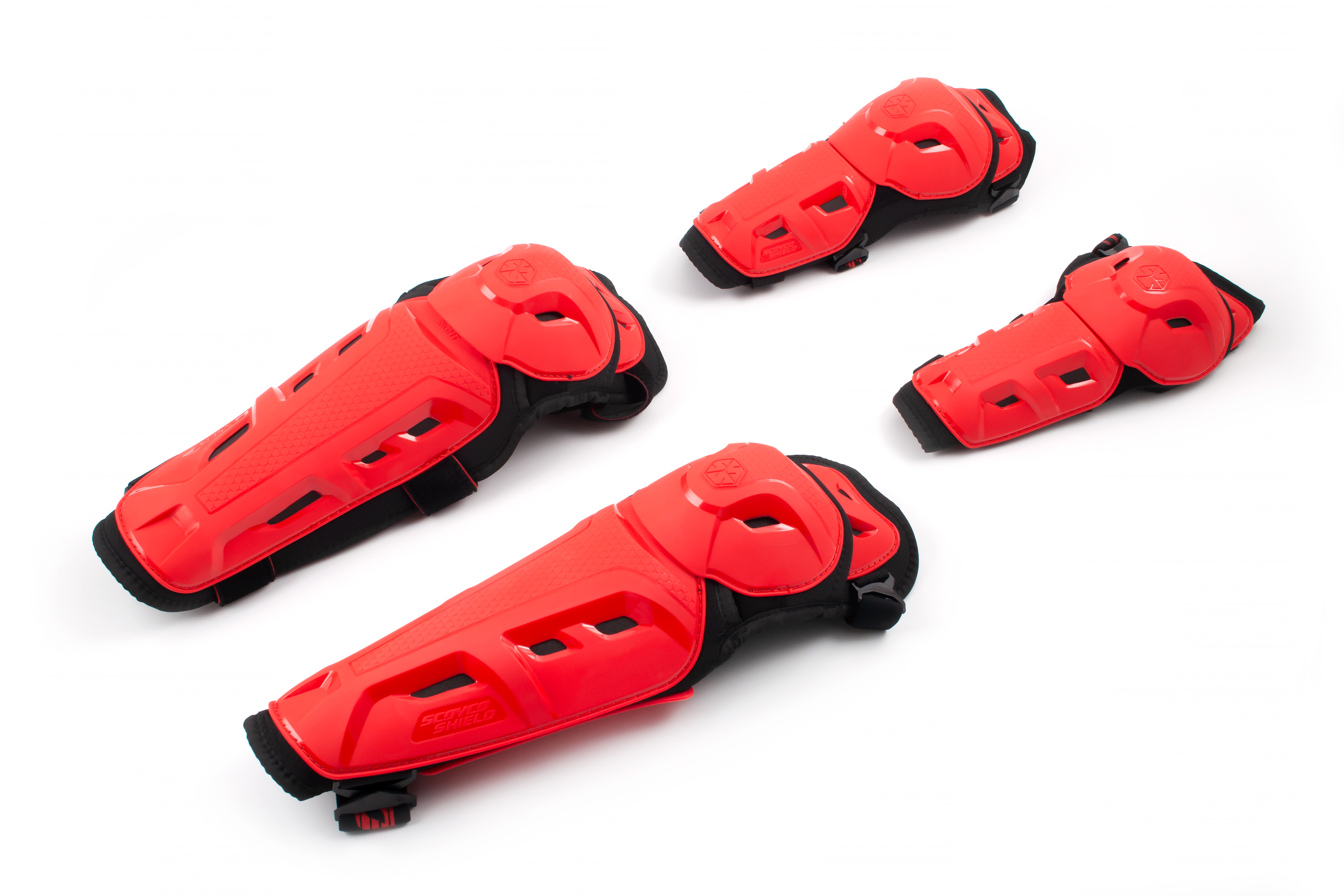 Комплект наколенники+налокотники Scoyco K26H26 красные S