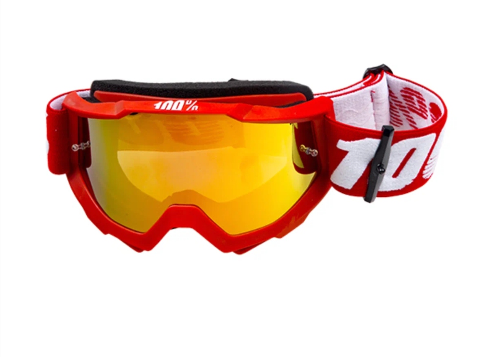 Очки кроссовые 100% STRATA MX Replica White-Red