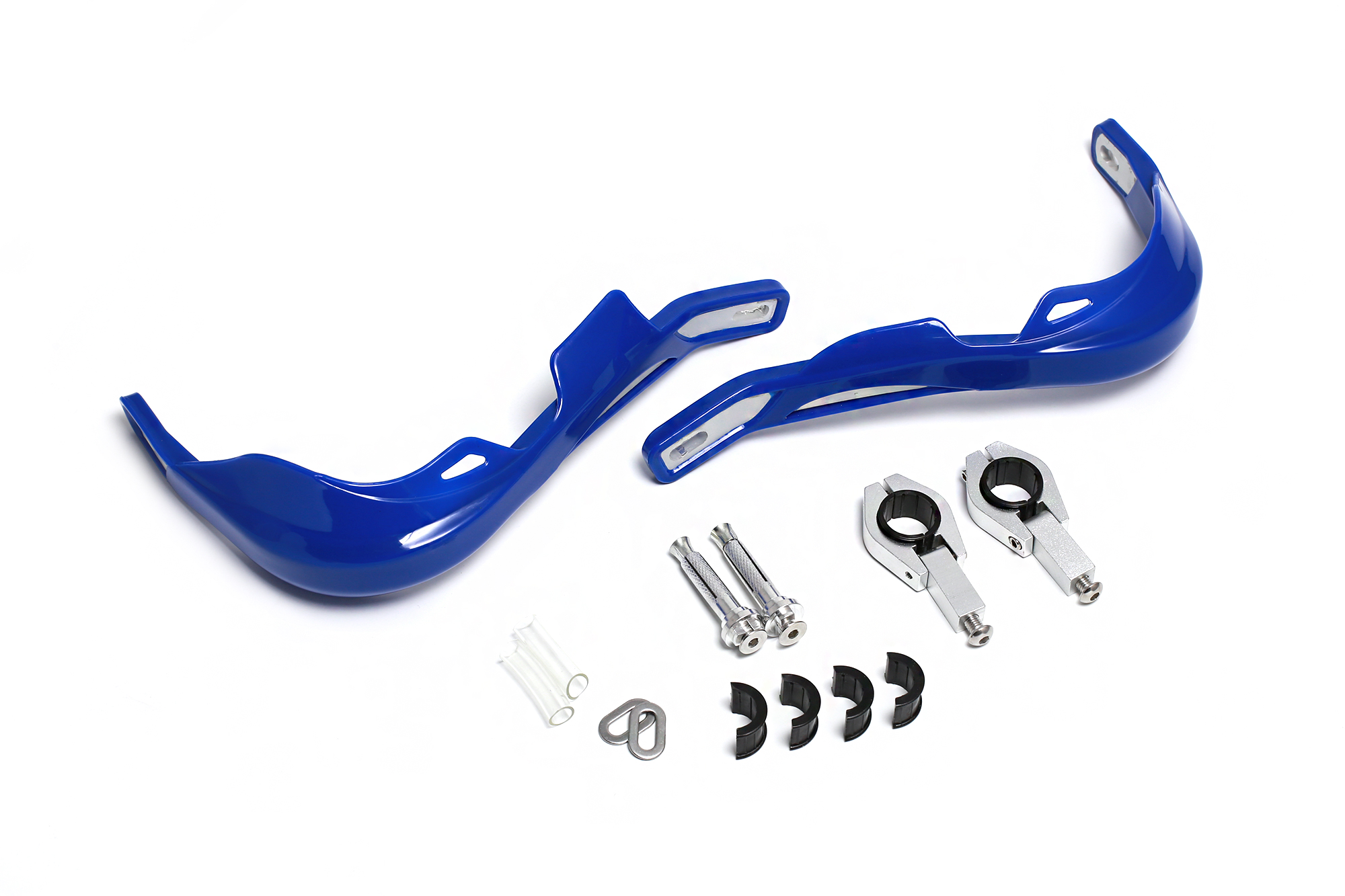 Защита рук эндуро мотоцикла, питбайка HP03 22-28mm (армированные, пара) синие