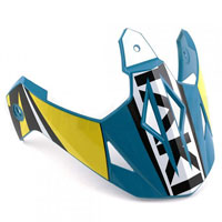 Козырек для шлема ATAKI JK802 Rampage синий/желтый глянцевый