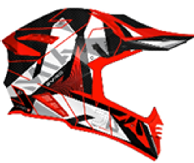 Шлем AiM RH855 Carbon RAZOR White/Red, L