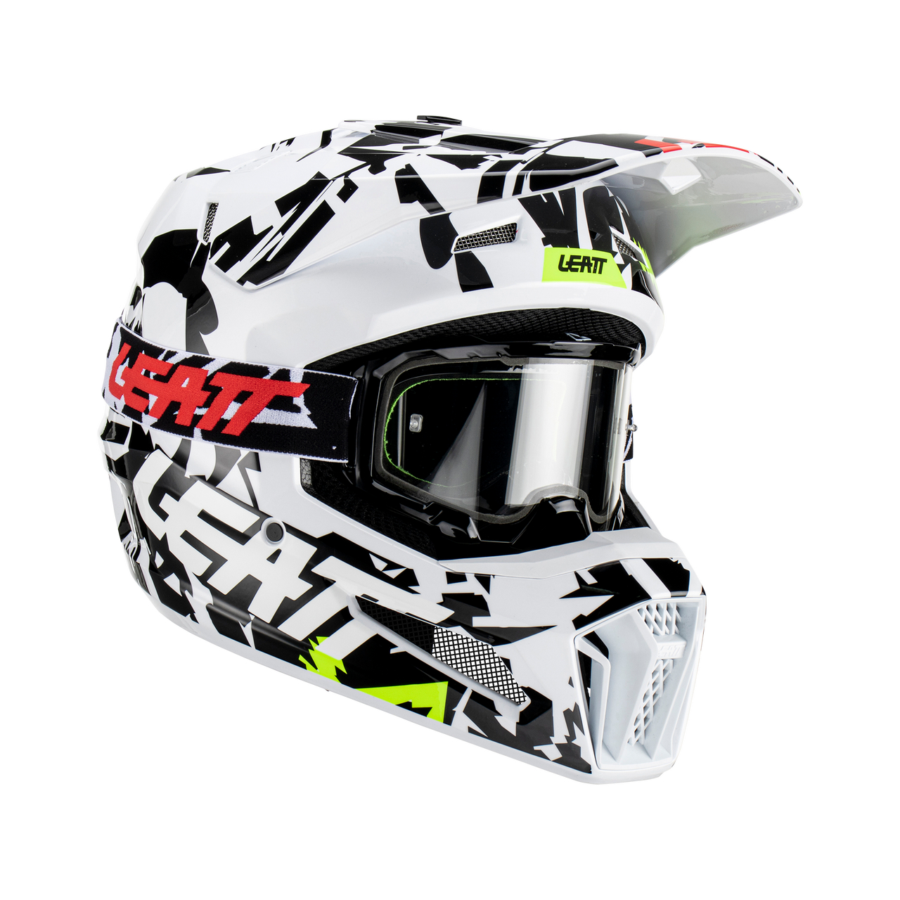 Мотошлем Leatt Moto 3.5 Helmet Kit (Zebra, M, 2023 (1023011202))