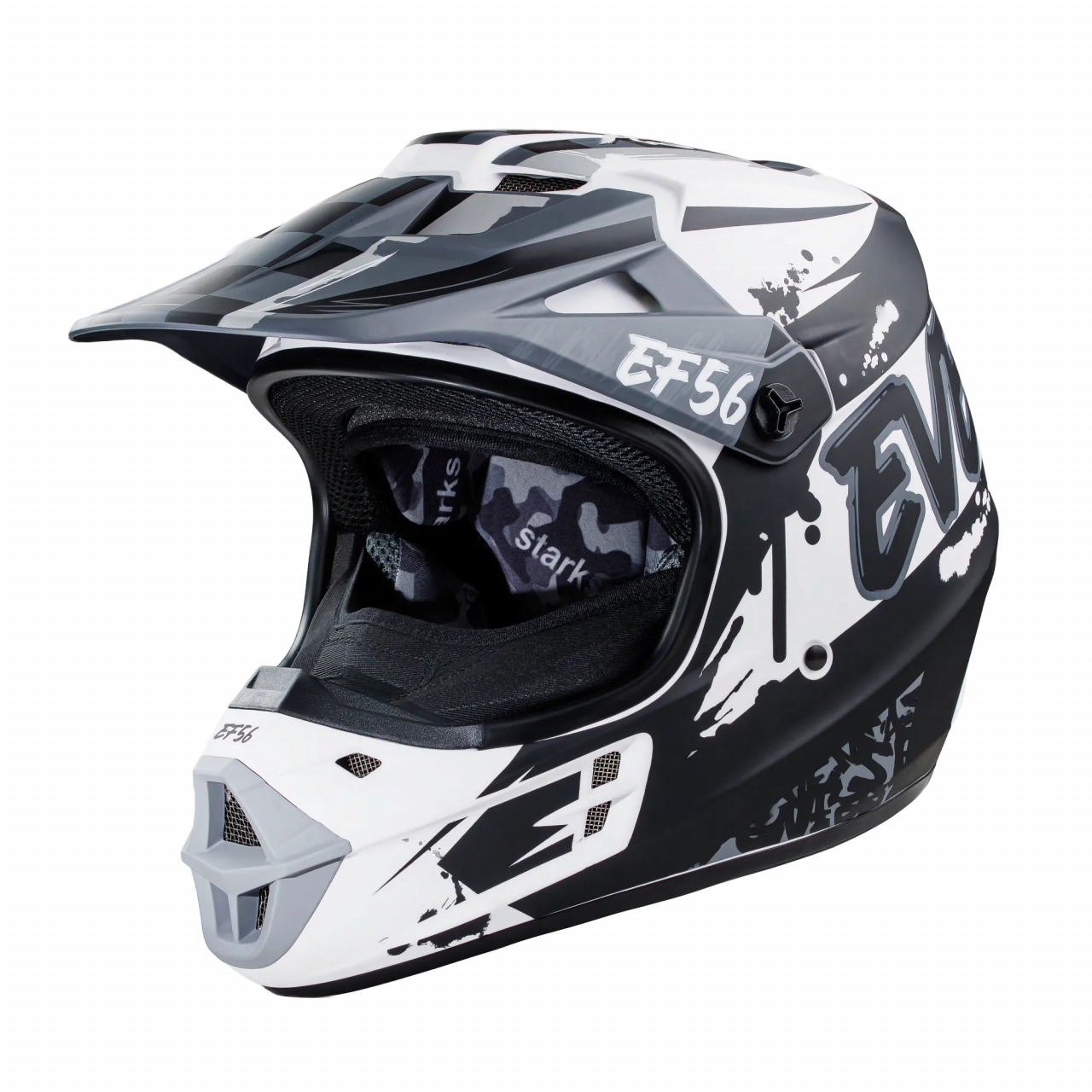 Шлем Base MX Черный/Белый матовый ABC (XL)