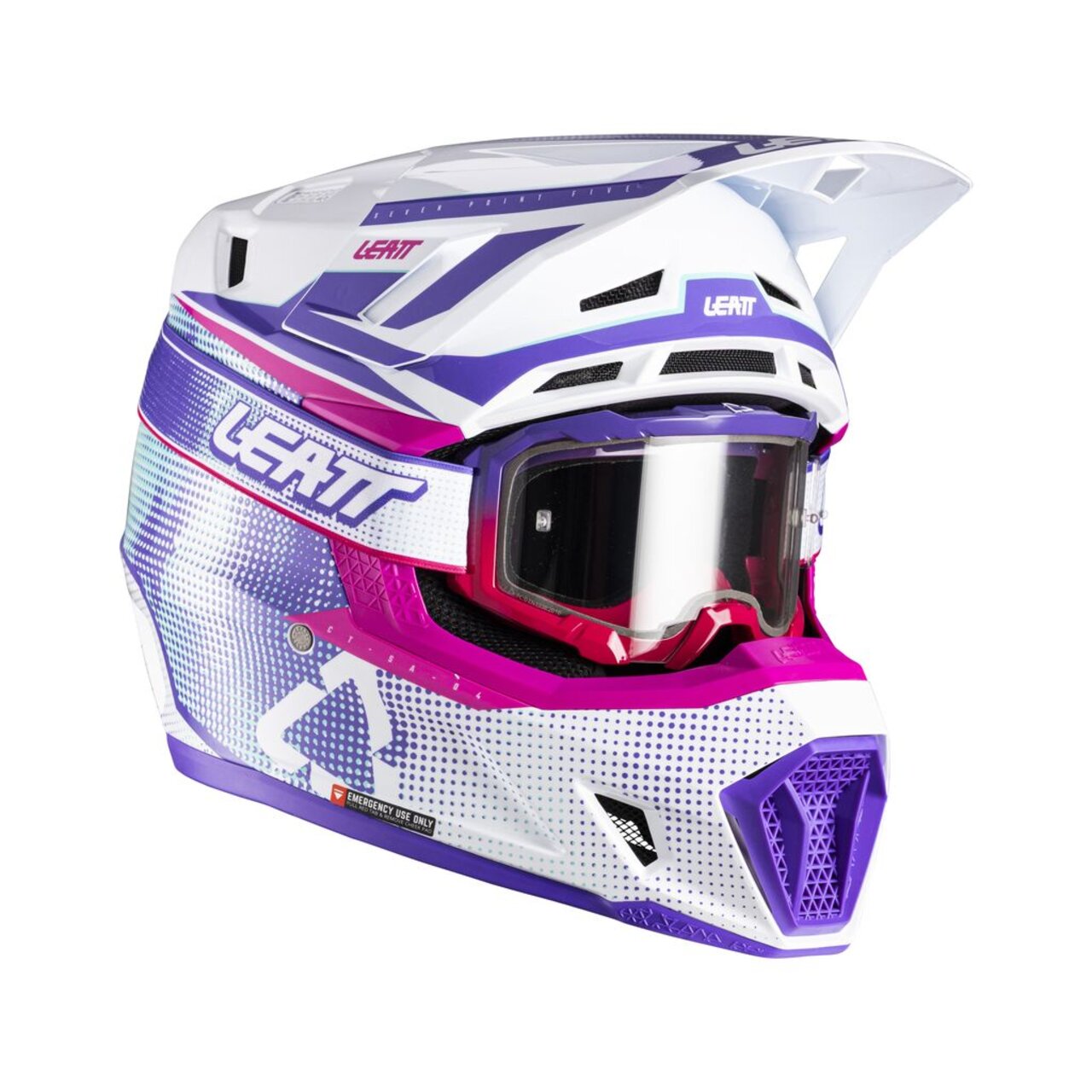 Мотошлем Leatt Moto 7.5 Helmet Kit (Purple, XS, 2026 (1026000400))