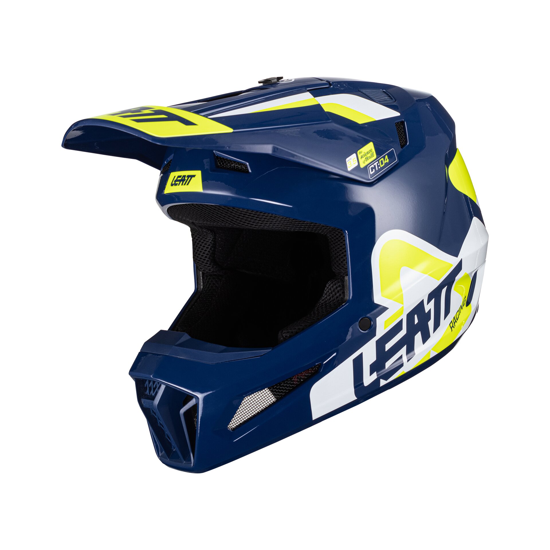 Мотошлем подростковый Leatt Moto 3.5 Junior Helmet (Blue, L, 2024 (1024060621))