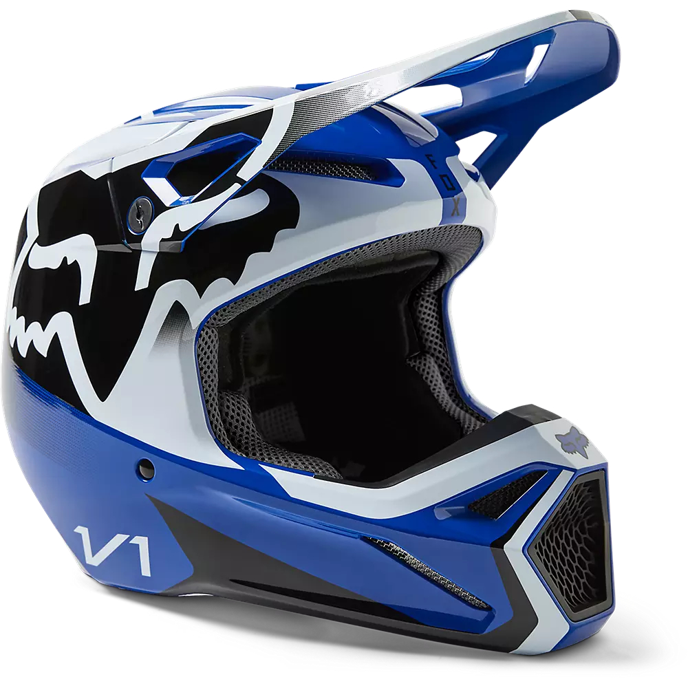 Мотошлем Fox V1 Leed Helmet (Blue, L, 2023 (29657-002-L))