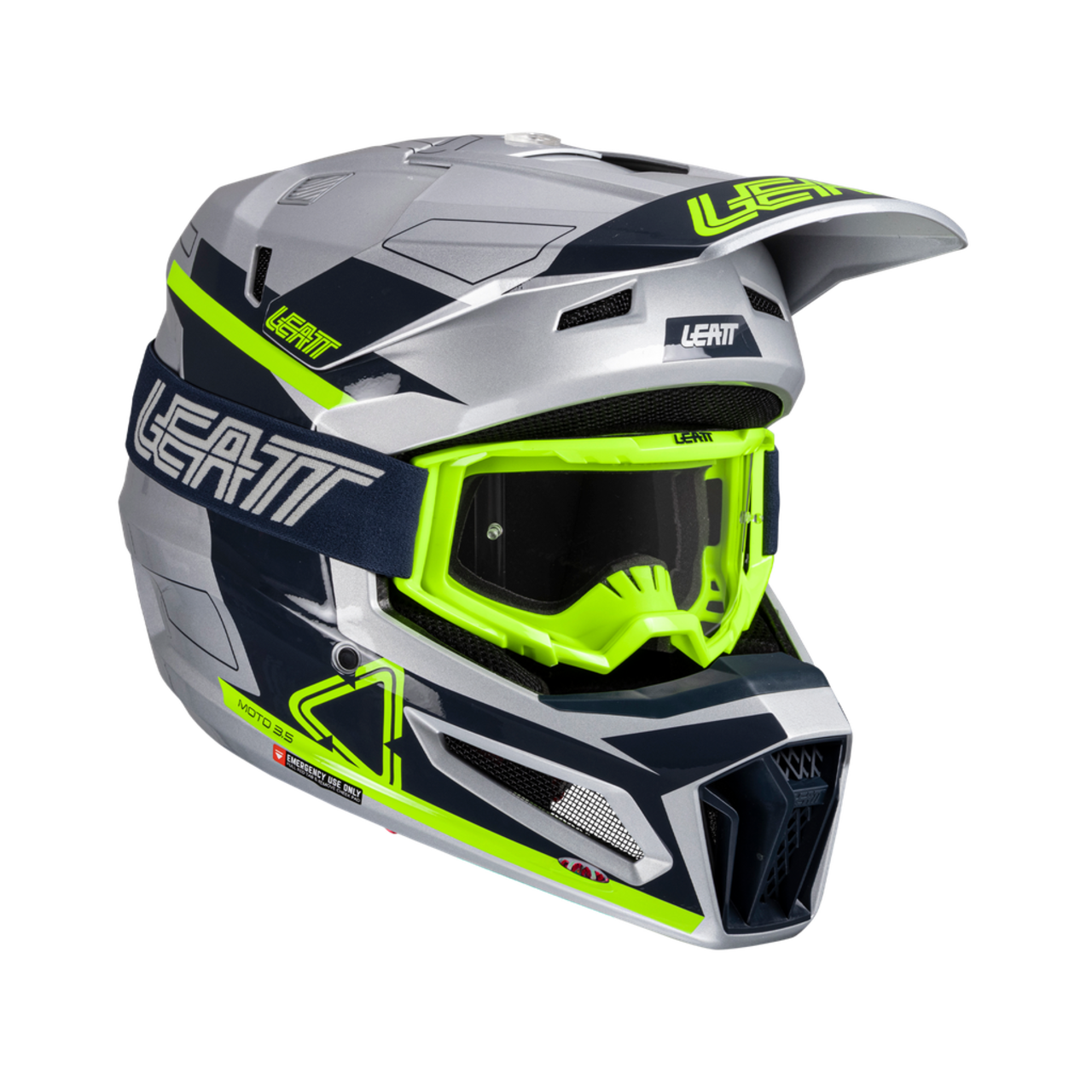 Мотошлем Leatt Moto 3.5 Helmet Kit (Steel, M, 2025 )