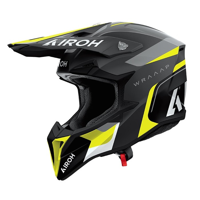 Шлем Airoh WRAAAP CONQUER Yellow Matt, XXS