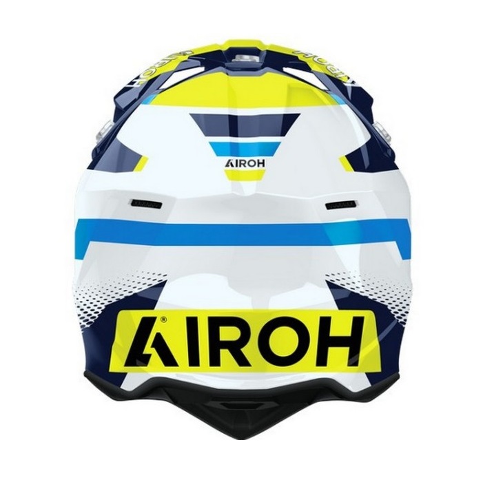 Шлем Airoh WRAAAP VISION Yellow/Blue Gloss, S