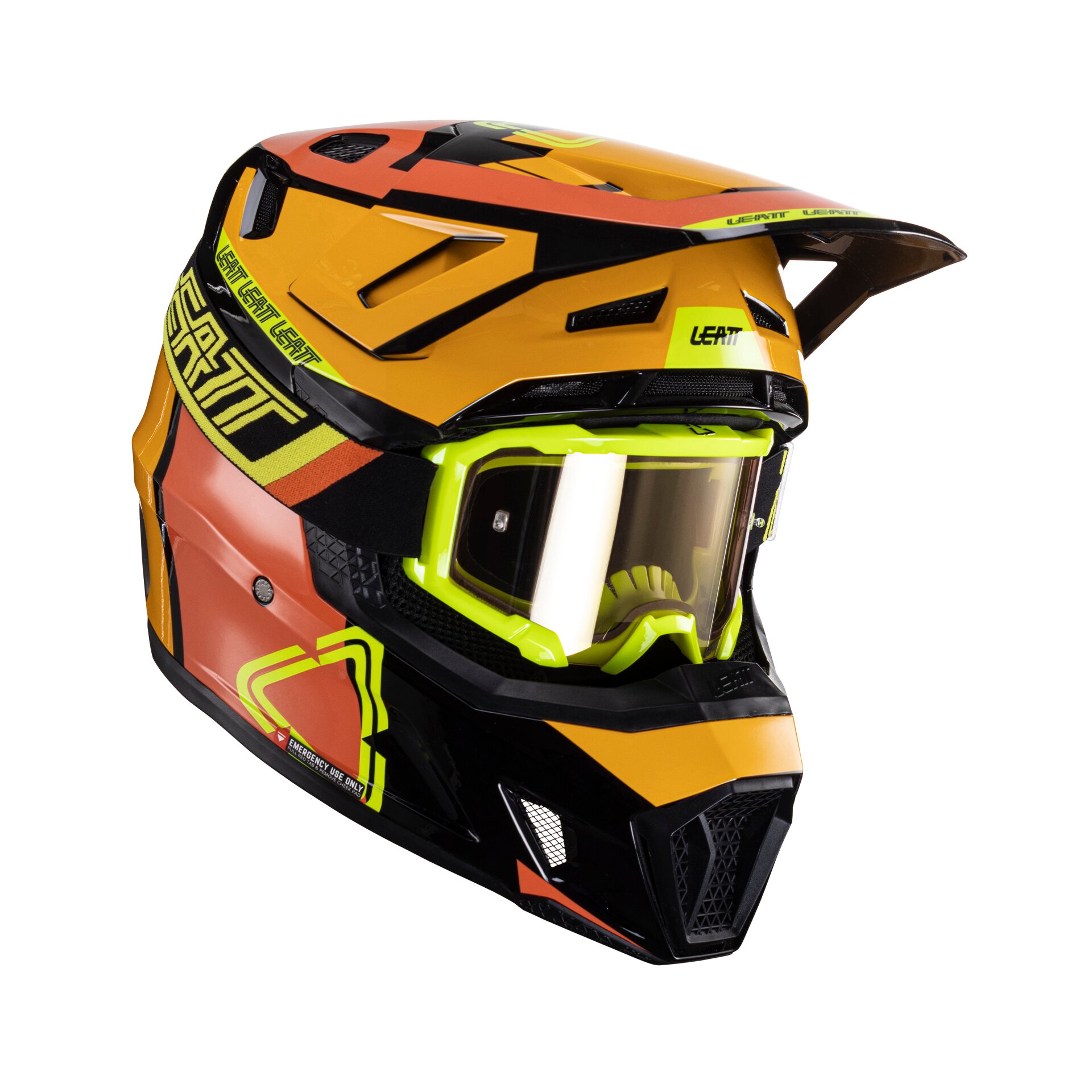 Мотошлем Leatt Moto 7.5 Helmet Kit (Citrus, M, 2024 (1024060282))