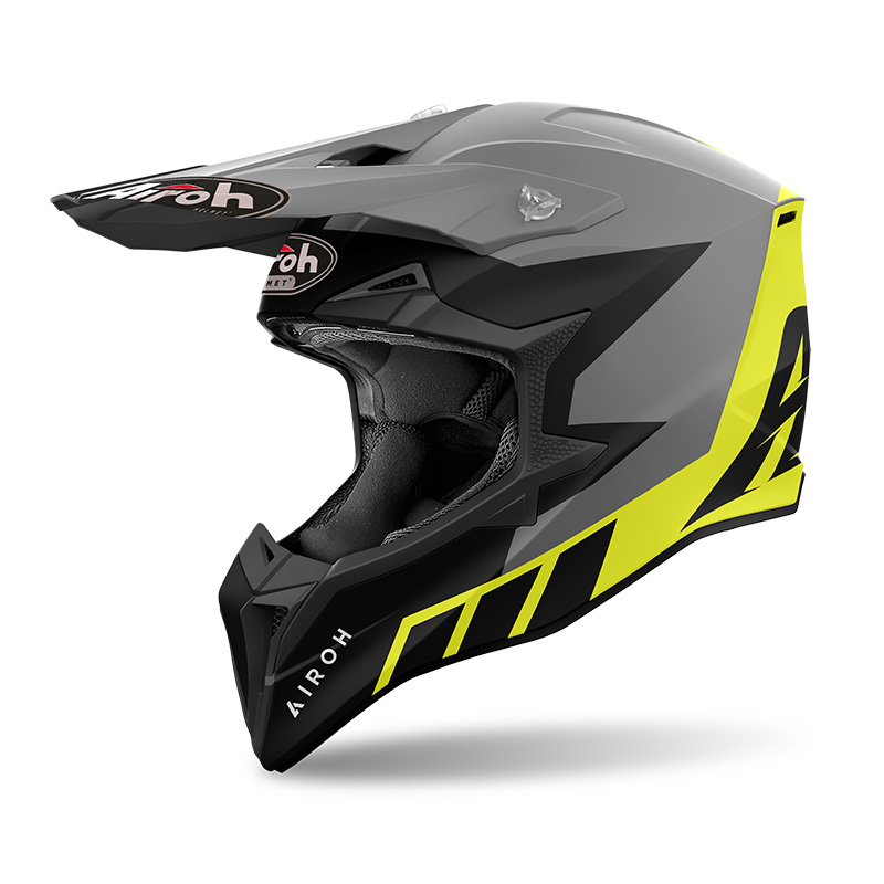 Мотошлем AIROH WRAAAP RELOADED YELLOW MATT S
