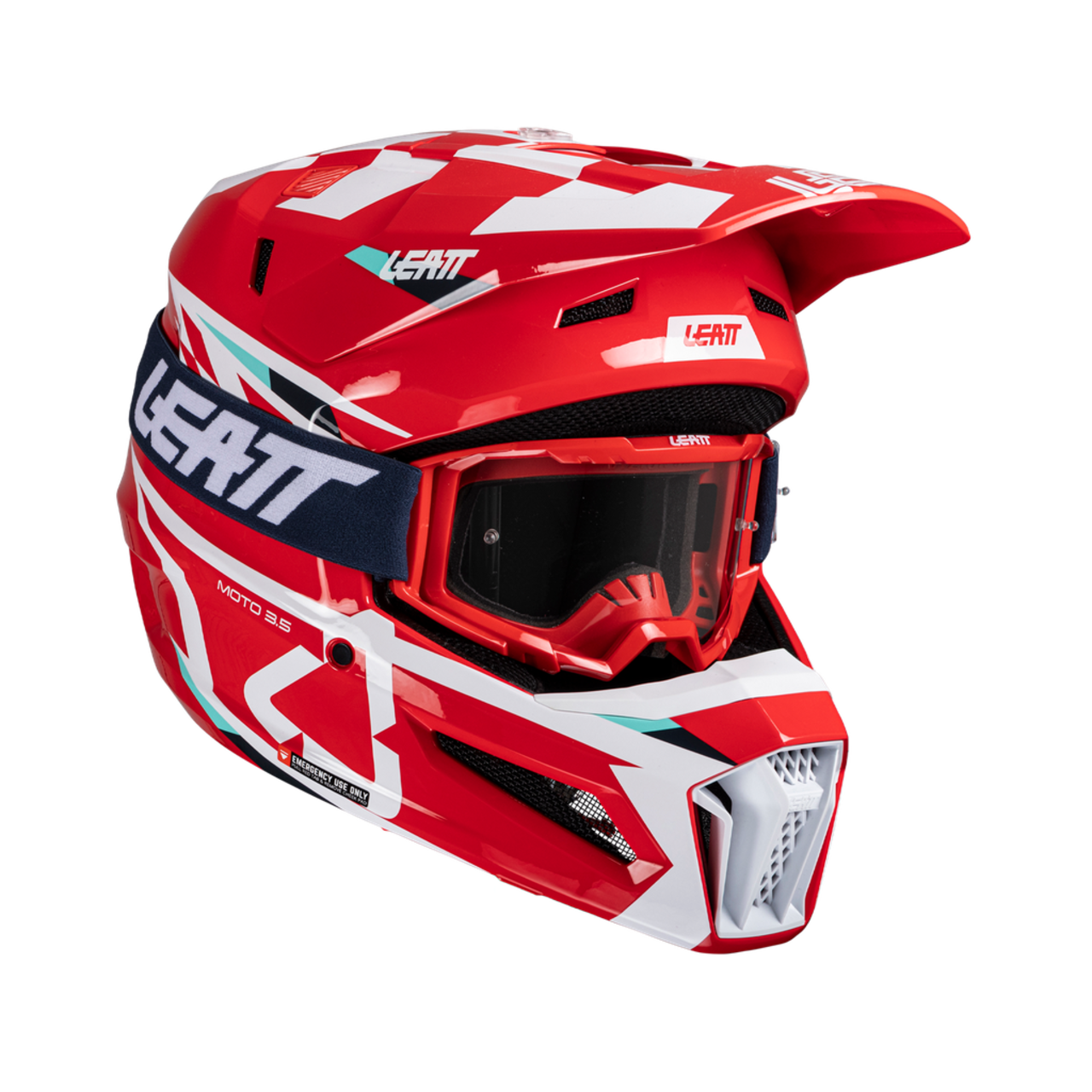 Мотошлем Leatt Moto 3.5 Helmet Kit, Red, M, 2025