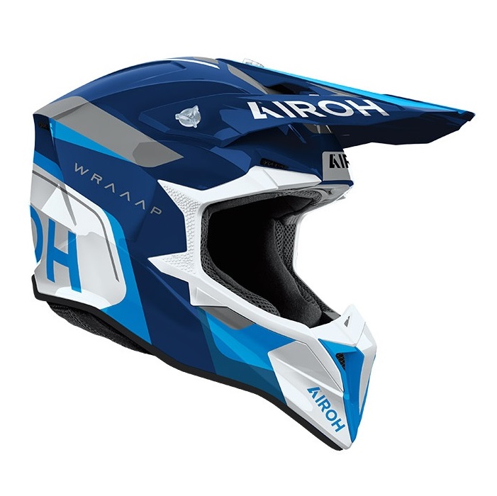 Шлем Airoh WRAAAP CONQUER Blue Gloss, XL