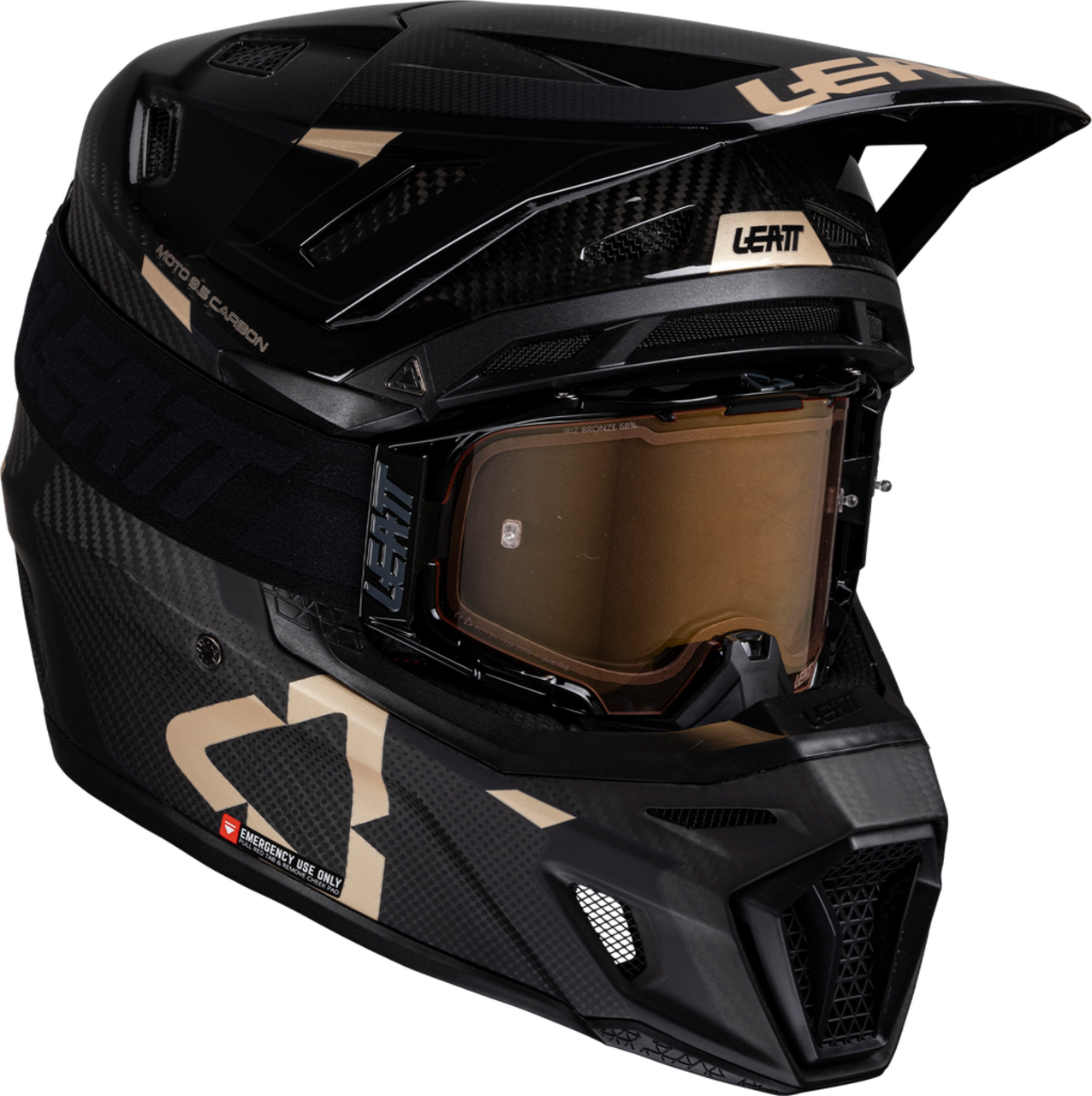Мотошлем Leatt Moto 9.5 Carbon Helmet Kit (Black, XXL, 2026 (1025100105))