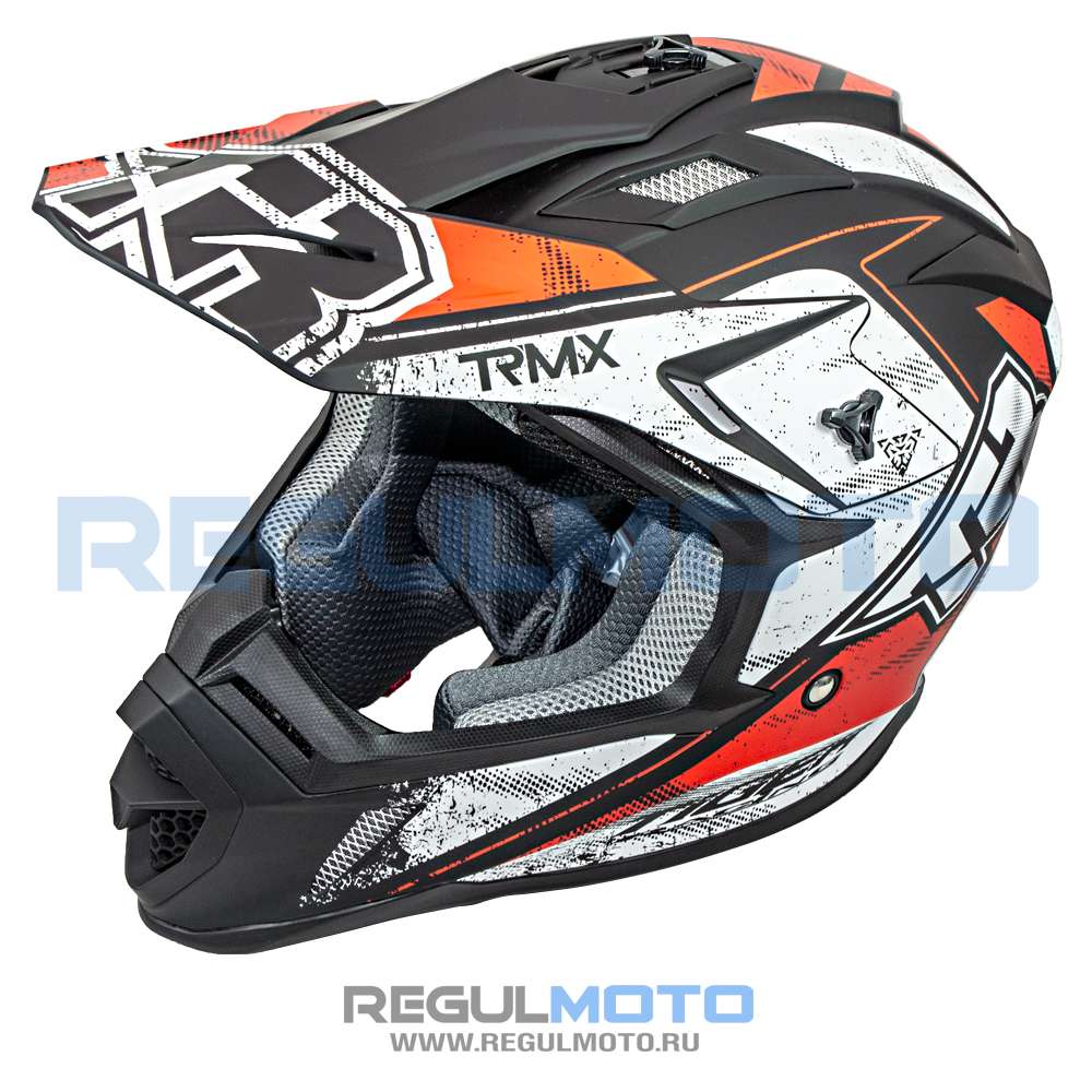 Шлем Kioshi TR кроссовый (H637) (Черный/ белый / красный, L, 111333-2)