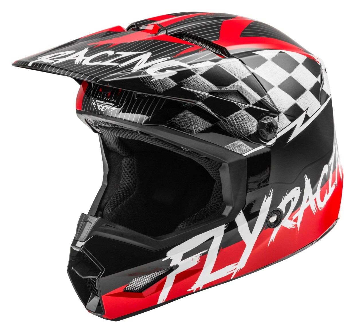 Шлем детский (кроссовый) FLY RACING KINETIC SKETCH ECE красный/черный/серый    YM