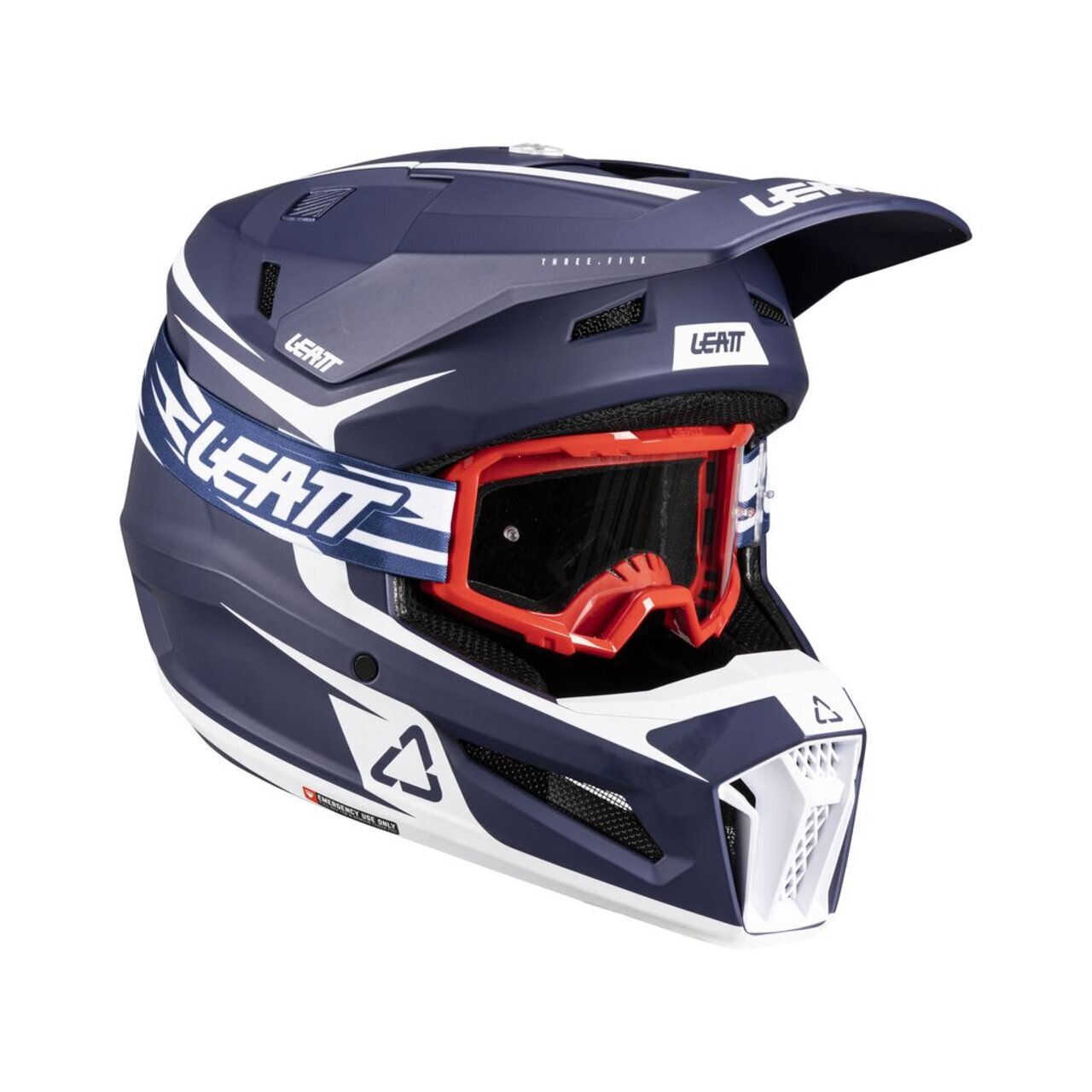 Мотошлем подростковый Leatt Moto 3.5 Helmet Kit (Blue, M, 2026 (1026001050))