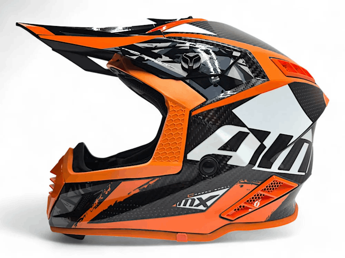 Шлем AiM RH855 Carbon TERRAIN Black/Orange, M