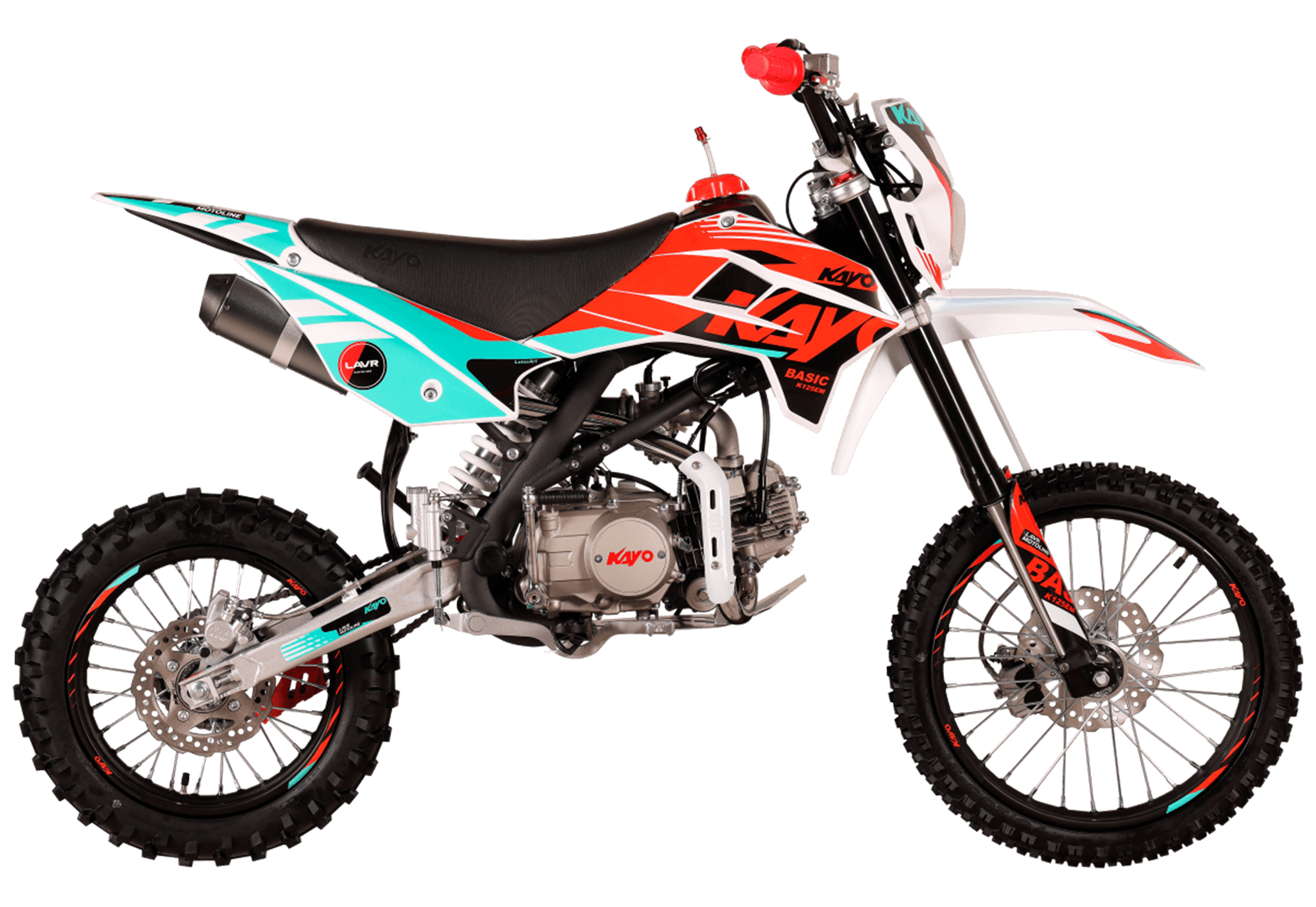 Питбайк KAYO BASIC K125EM 17/14 KRZ (механ. сцепл., эл. стартер) 2026