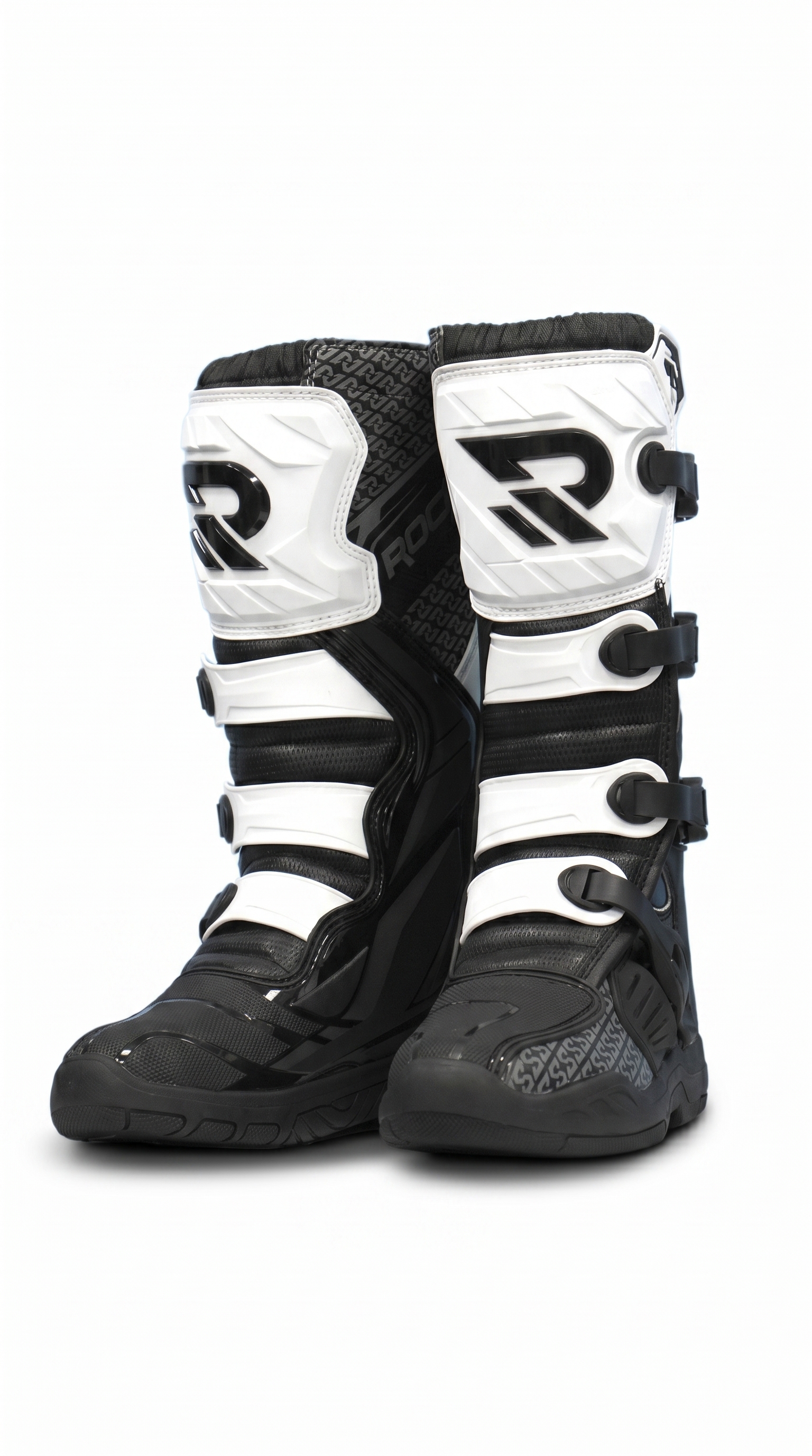 Мотоботы ROCKOT RX9, белый/черный, 44