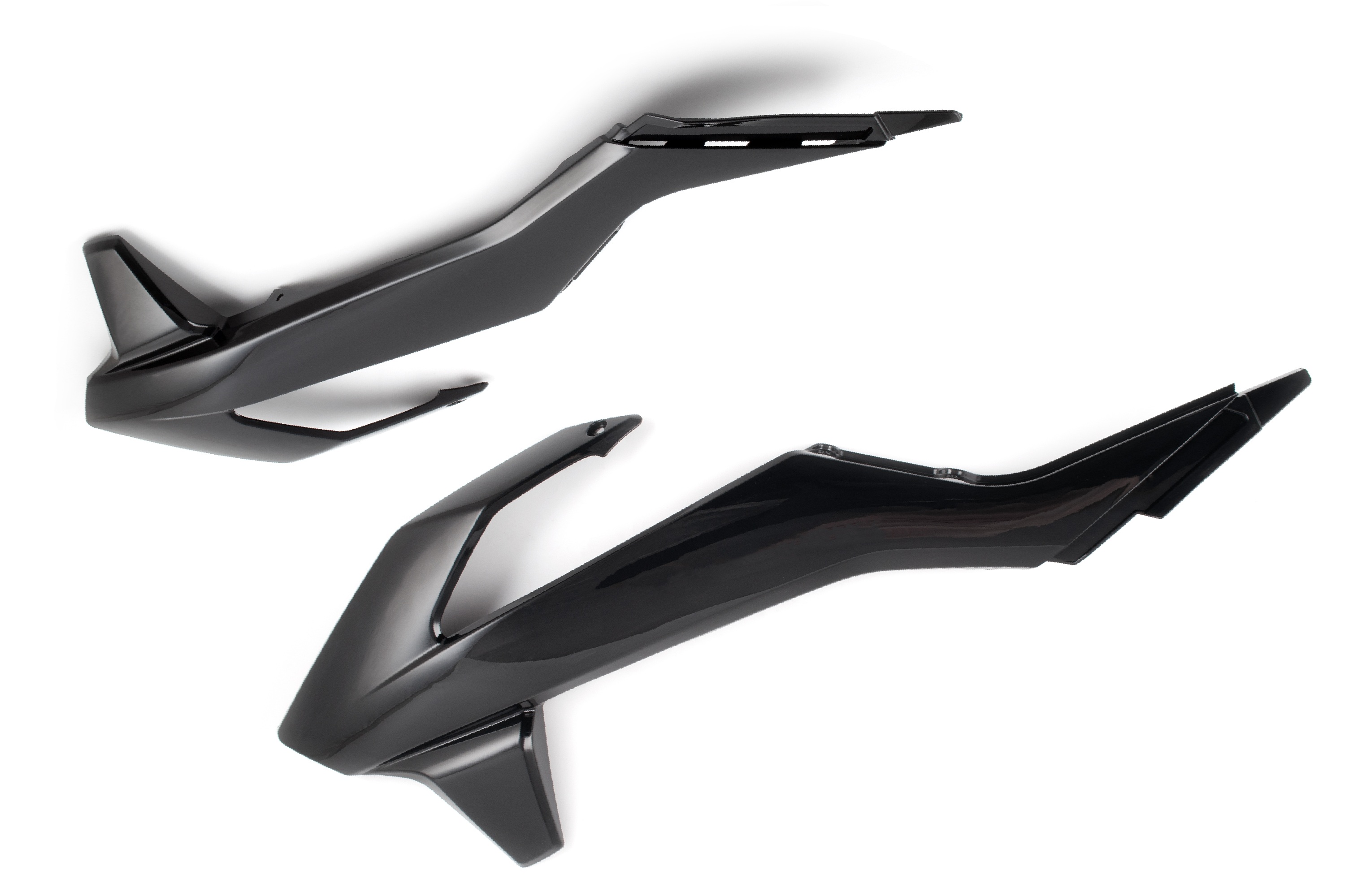 Боковые обтекатели передние (пара) для эндуро мотоцикла тип. KTM 19-23г. (рама K8) черные