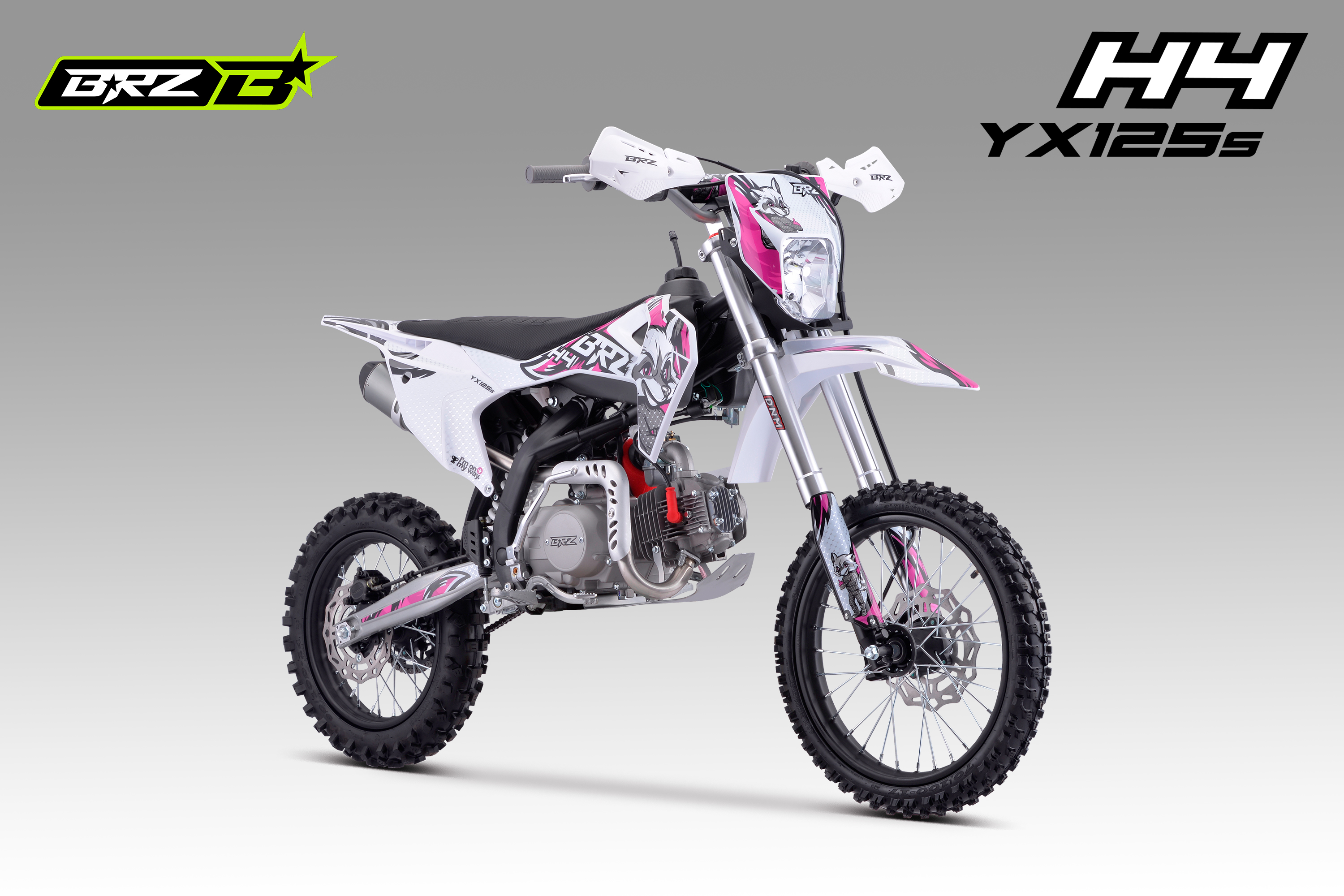 Питбайк BRZ H4 YX125s 17/14 (полуавтомат, электростартер) бу пробег 65 моточасов